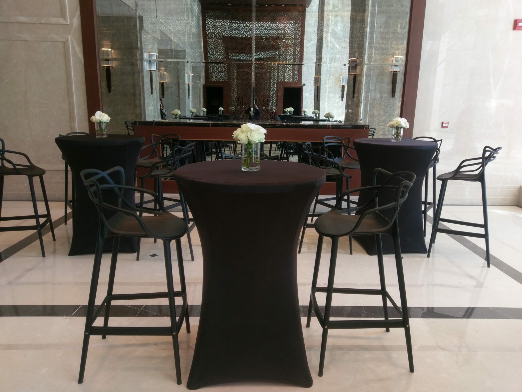 Black tall table discount
