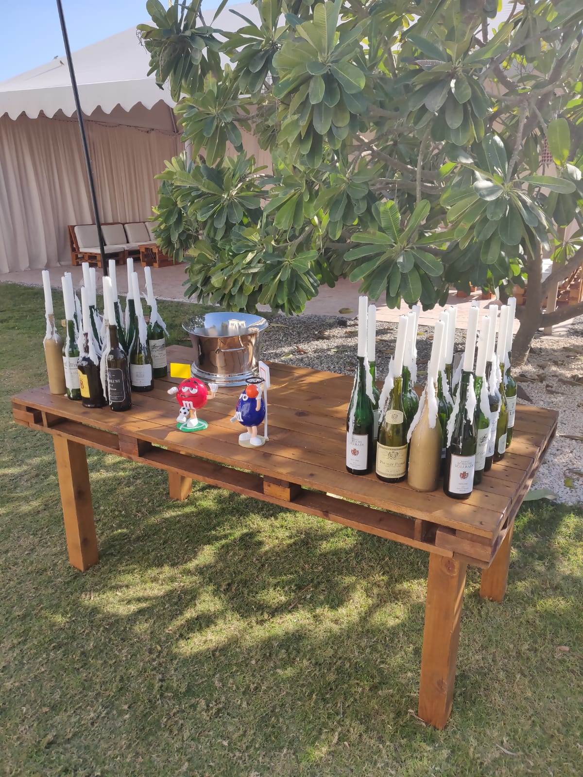 Wood best sale buffet table