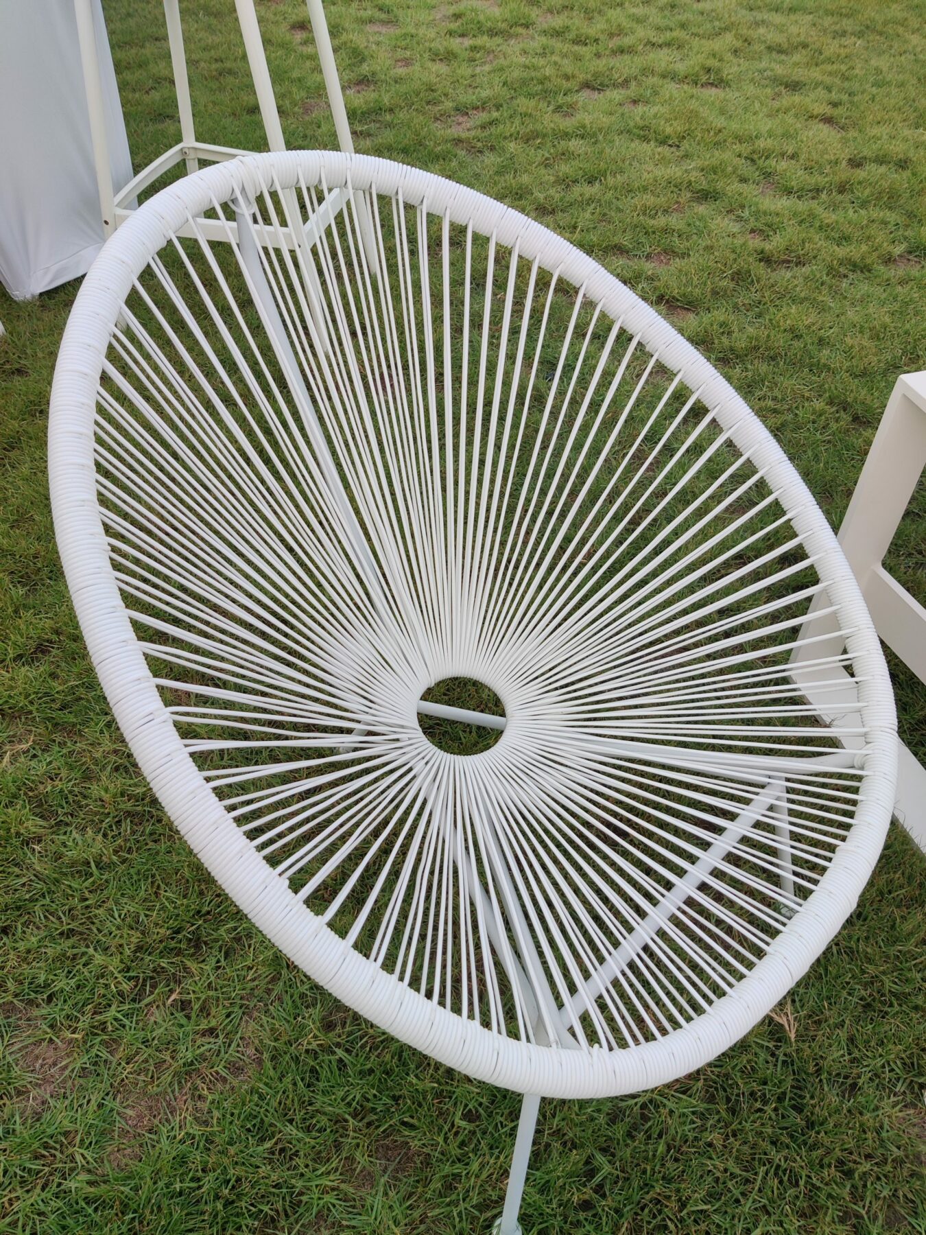 White Wire Egg Chair