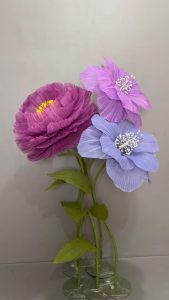Red and pink flowers