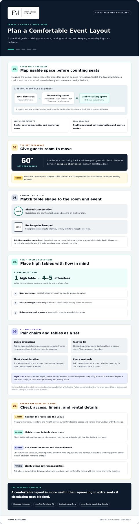Table and Chair Rentals: The Complete Event Planning Checklist for 2026